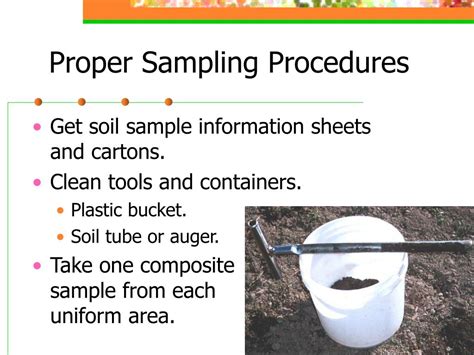 soil sampling procedure ppt