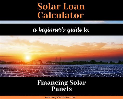 Solar Loan Calculator: A Comprehensive Guide For 2023