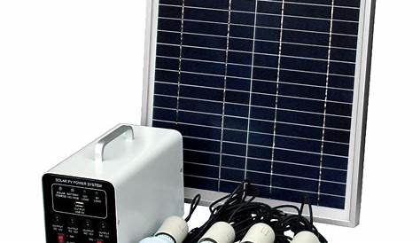 Solar Panel Led Lighting System 5w High Efficiency Solor Indoor Outdoor Powered