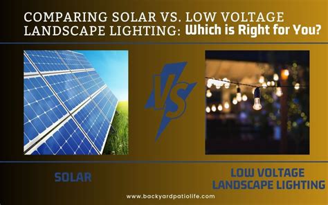 Solar vs Low Voltage Landscape Lighting Which is Best For You