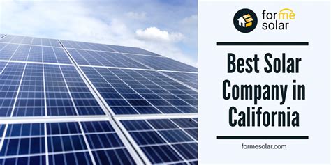 solar energy companies in california