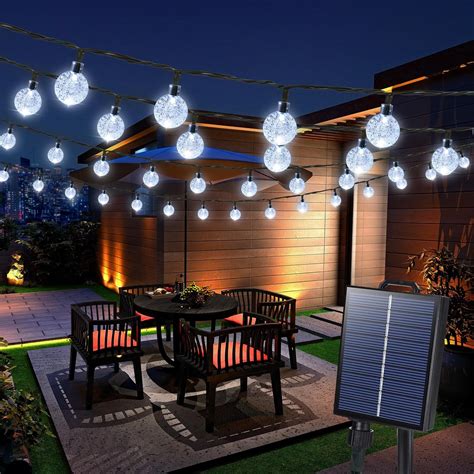 Solar Hanging Patio String Lights