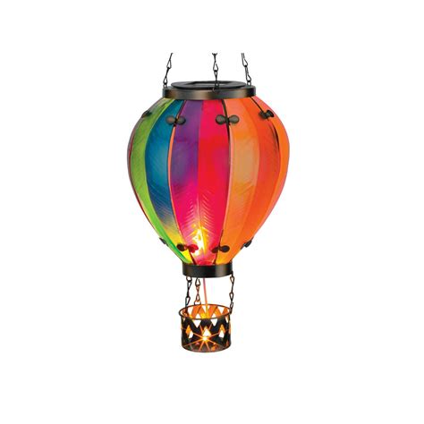 solar hot air balloon hanging garden light