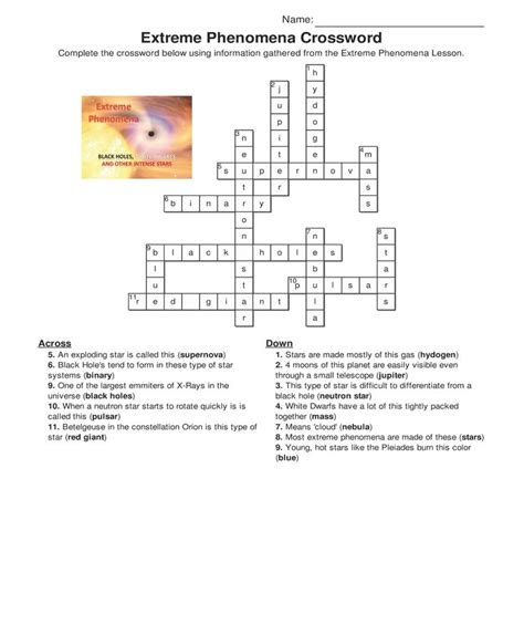 Our solar system crossword WordMint