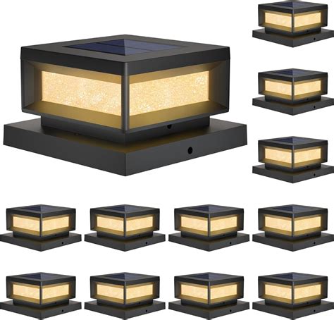 Solar Post Cap Lights 12 Pack