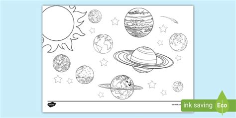 Solar System Colouring Sheets
