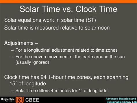 solar time vs legal time