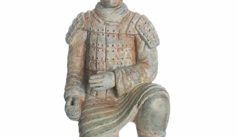 Soldat En Terre Cuite Statues De Xian Revisités Jaune