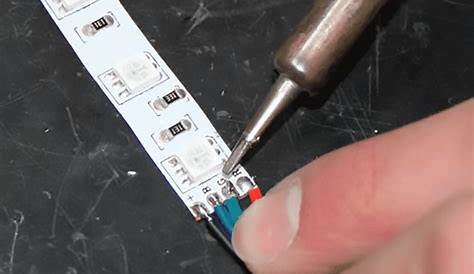 Soldering Iron Led Strip Connecting Rgb Flexible To With Solder Connectionwit