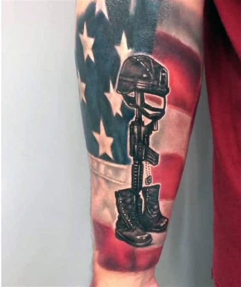 Cool Soldiers Cross Tattoo Designs 2023