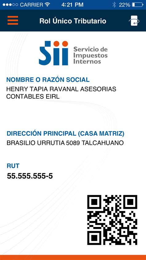 solicitar rut empresa sii