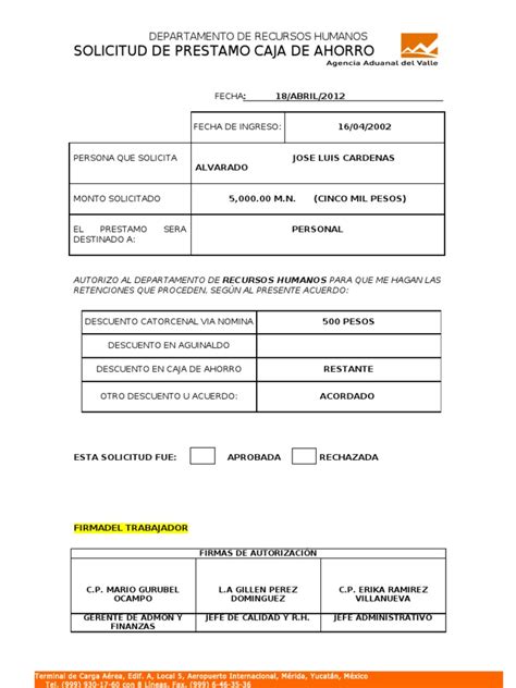 solicitud de retiro de caja de ahorro