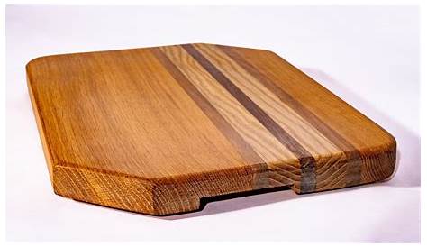 Mountain Woods Brown Solid Teak Wood Live Edge Cutting Board/Serving
