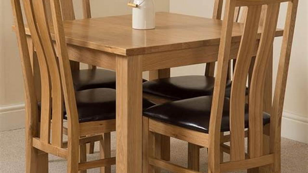 Solid Oak Kitchen Table and Chairs: Timeless Elegance for Your Kitchen and Dining Area