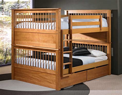 Solid Pine Bunk Beds With Mattresses