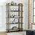 solid wood etagere bookcase