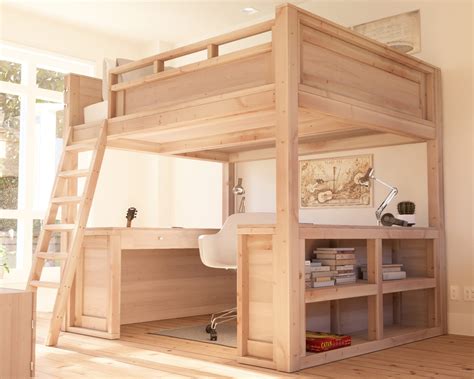 Solid Wood Loft Bed. Queen or Full Size. Smooth finish. Etsy Queen