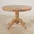 solid wood oak round table