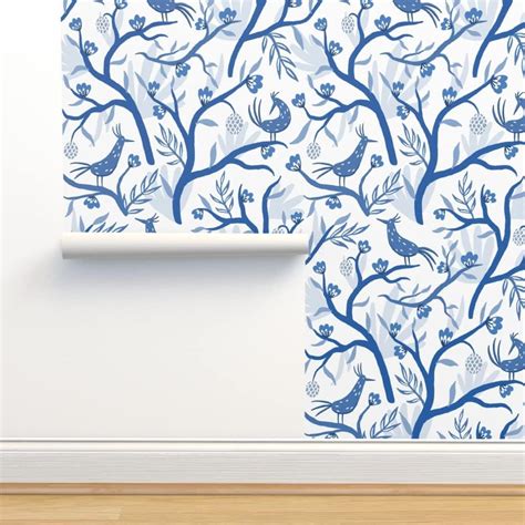 Solid Blue Removable Wallpaper