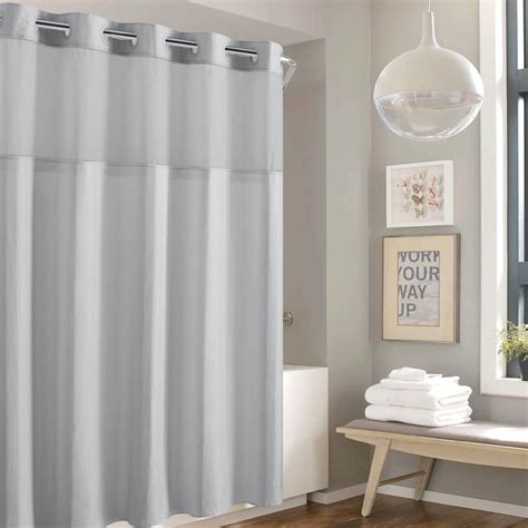 Solid Light Gray Shower Curtain