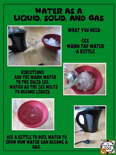 Solid Liquid And Gas Experiments
