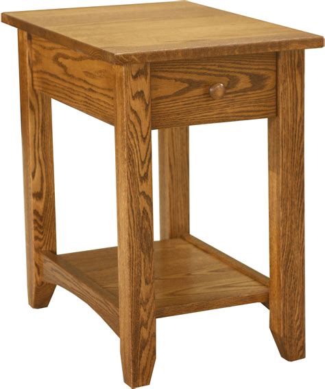 Solid Oak End Table