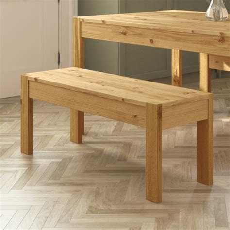 Solid Pine Dining Table Bench
