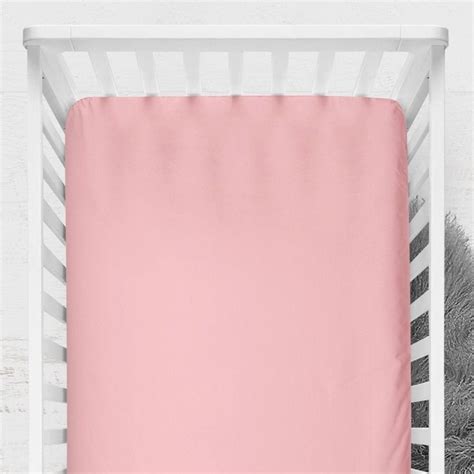 Solid Pink Crib Bedding