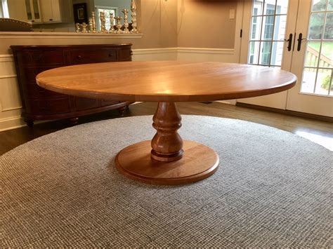 Solid Wood Round Table Base