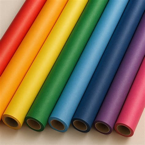 Solid Wrapping Paper Rolls