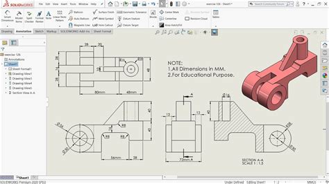 Free Solidworkds Displaying Sketch In Drawing With Pencil