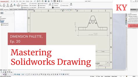 Solidworks Dimension Palette