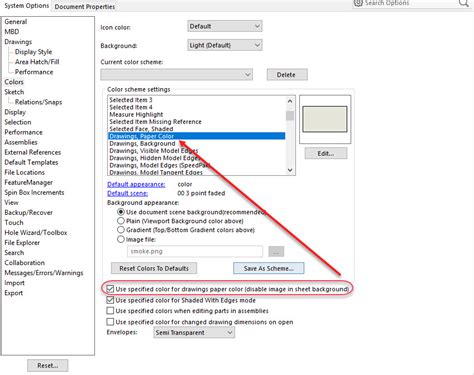 Solidworks Drawing White Background
