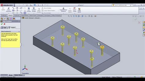 solidworks threaded hole with hole wizard