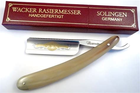 solingen straight razor engraved spine