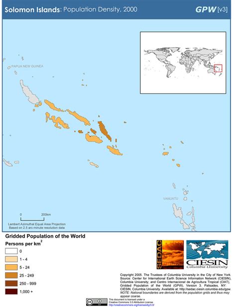 solomon islands population density