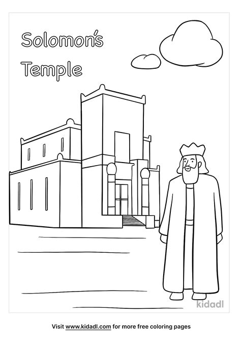 solomon temple coloring page