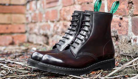 Black Derby Boot Solovair 100 Made In Britain