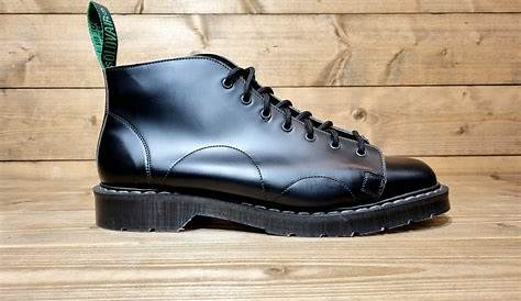 Solovair Acorn Monkey Boot Black Premium Leather 121 Shoes