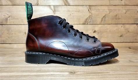 Solovair Burgundy Monkey Boot Quality Leather 121 Shoes