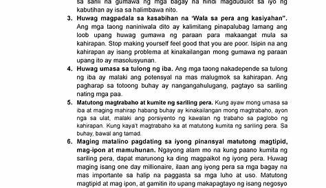 magbigay ng solusyon sa sumusunod na suliranin kinakaharap ng batang