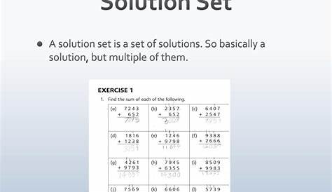Solution Set Definition Math s Inequalities Part 1 (, Notation, Rules
