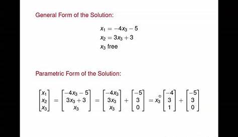 Linear Algebra Solution Sets of Linear Systems YouTube