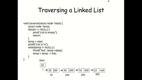 solve problems involving linked list traversal and manipulation in c