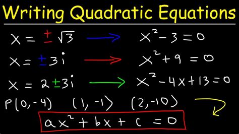 solve quadratic equation standard form