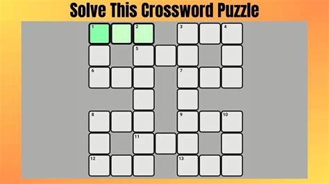 solve this crossword