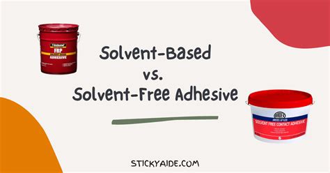 Solvent Adhesive Difference