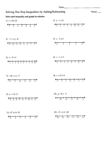 solving and graphing compound inequalities worksheet answer key