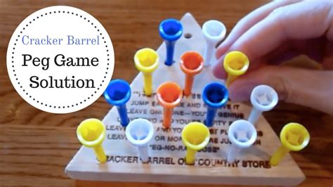 Solving Cracker Barrel Peg Game Solution