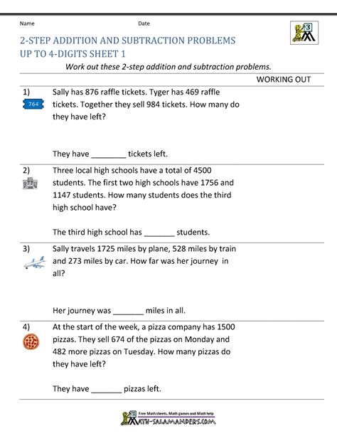 solving problems addition and subtraction